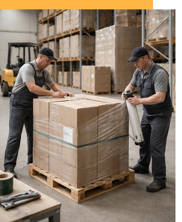 Упаковка и паллетирование грузов от 3557 руб: защита и крепление