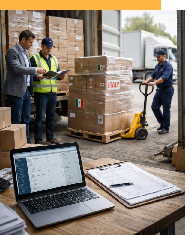 Доставка грузов из Италии: морские и авиаперевозки от 18292