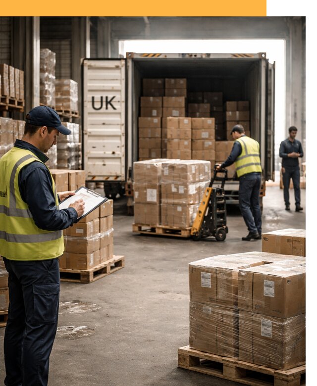 Доставка грузов из Великобритании с таможенным оформлением от 12703