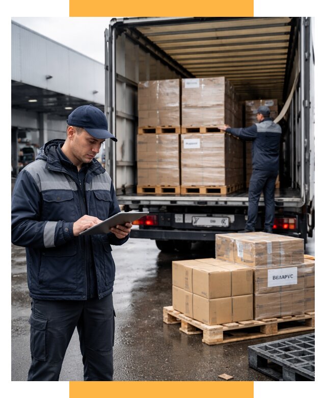Доставка грузов из Беларуси от 15243 р. логистика СетСервис-Пвл