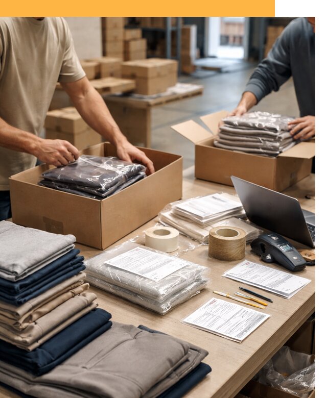 Перевозка одежды по миру от 7622 руб. с таможенным оформлением