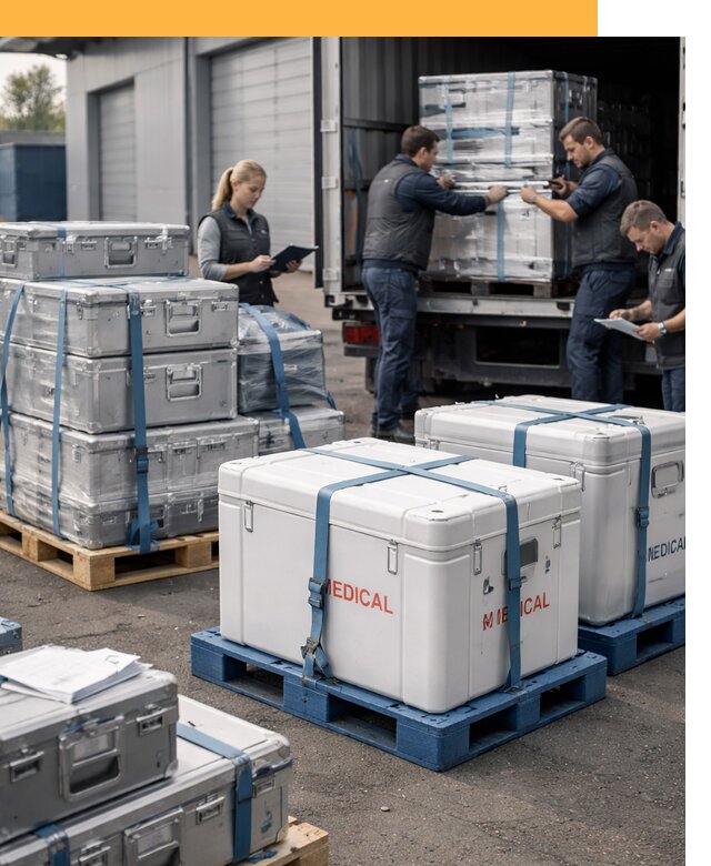 Перевозка медицинского оборудования по всему миру от 15243 руб