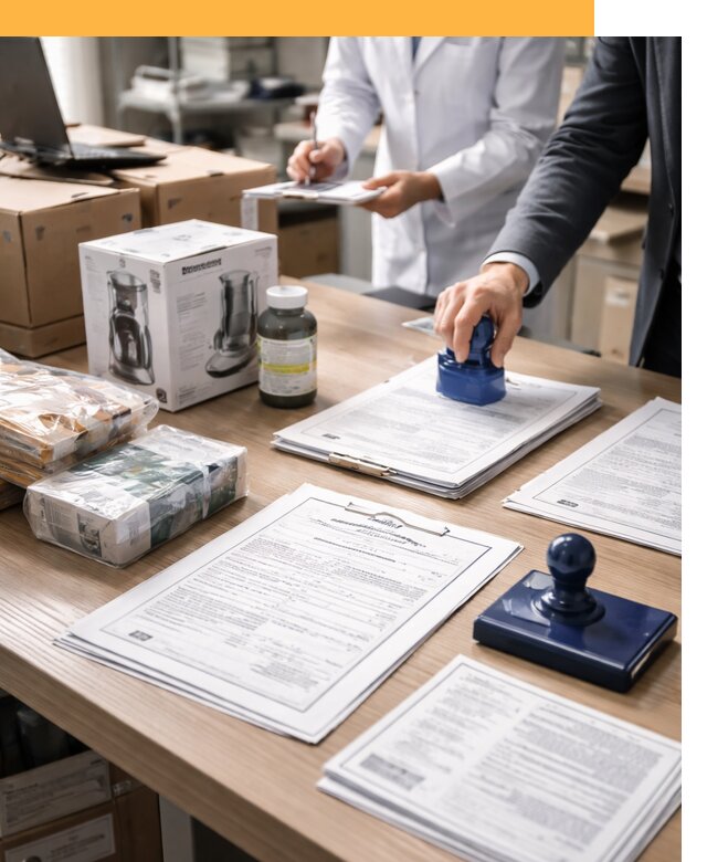 Сертификация импортных товаров от 12194 с таможенным сопровождением